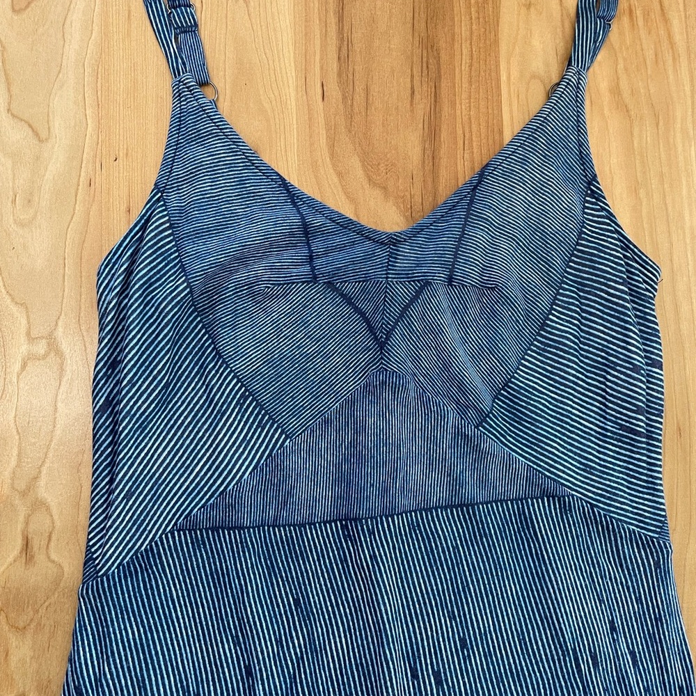 Splendid Women's M Blue Striped Sleeveless Maxi Dress Soft Lightweight - Picture 2 of 5